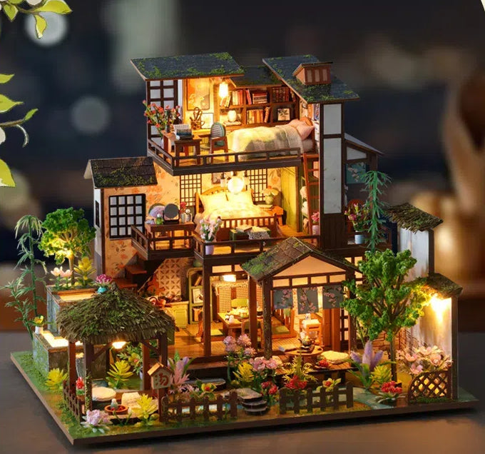 Bamboo Spring Retreat Miniature House