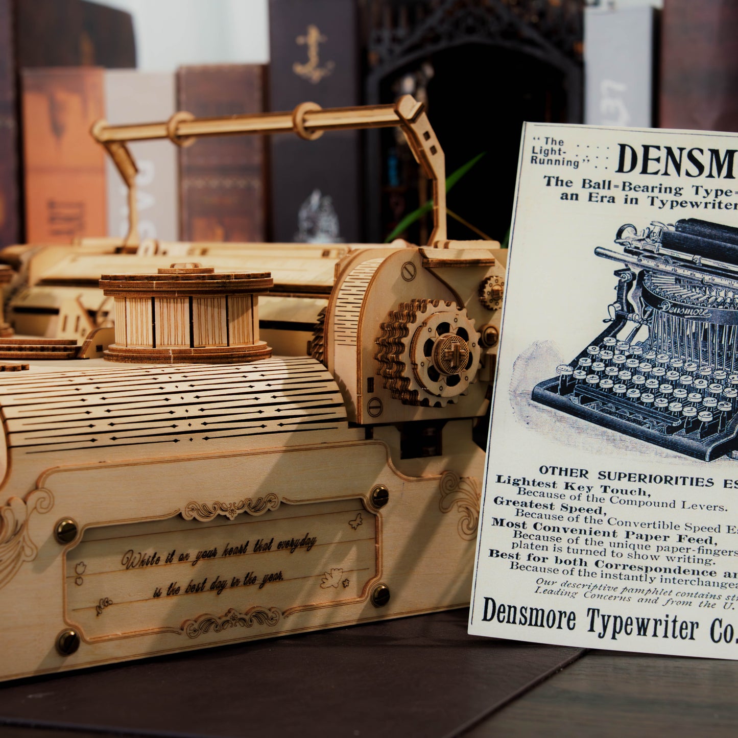 Classic Typewriter 3D Wooden Puzzle