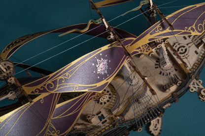 Future Pirate Ship Wooden 3D Wooden Puzzle